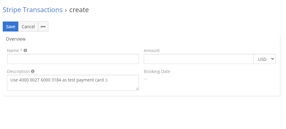 Stripe Transactions